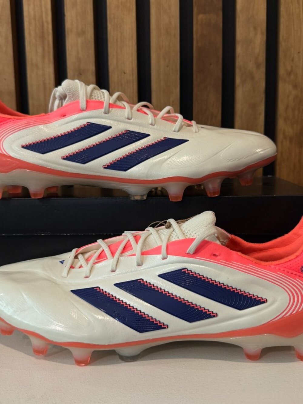 SIZE 10.5 MEN - adidas Copa Pure 3 Elite FG Soccer Off White Orange Blue JH8728